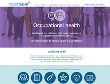 Tablet Screenshot of healthworkltd.com